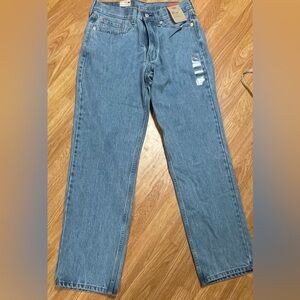 NWT Levi’s 550 Relaxed Fit Jeans Light Wash 31x32 | Flat Measurements